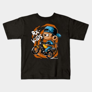 kids riding Kids T-Shirt